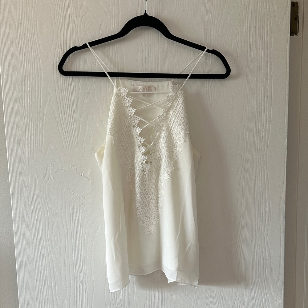 Wayf Lace-Trim Top